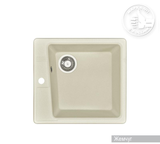 Мойка кухонная Акватон Парма 51 см жемчуг